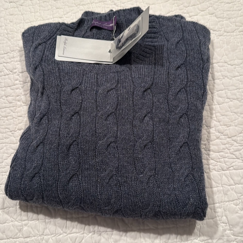 Chic Blue  Cable Knit Sweater